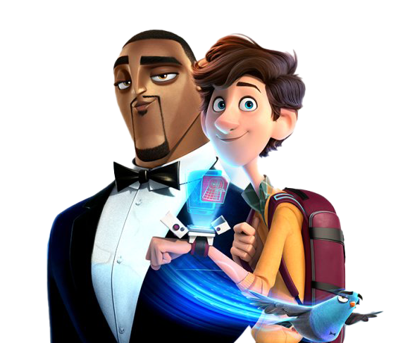 Spies In Disguise Png Transparent Image (white, black)