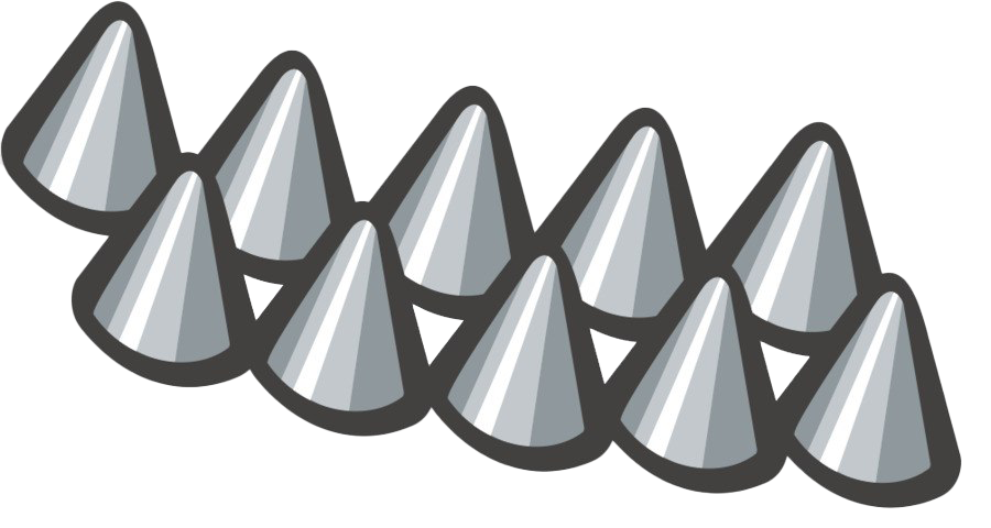 Spikes Png Free Download (white, indigo, gray, silver)