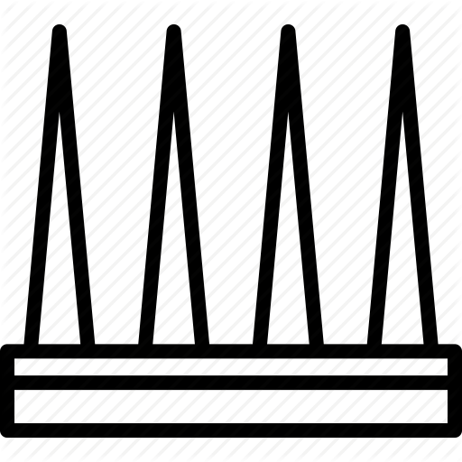 Spikes Transparent Png (indigo, black)