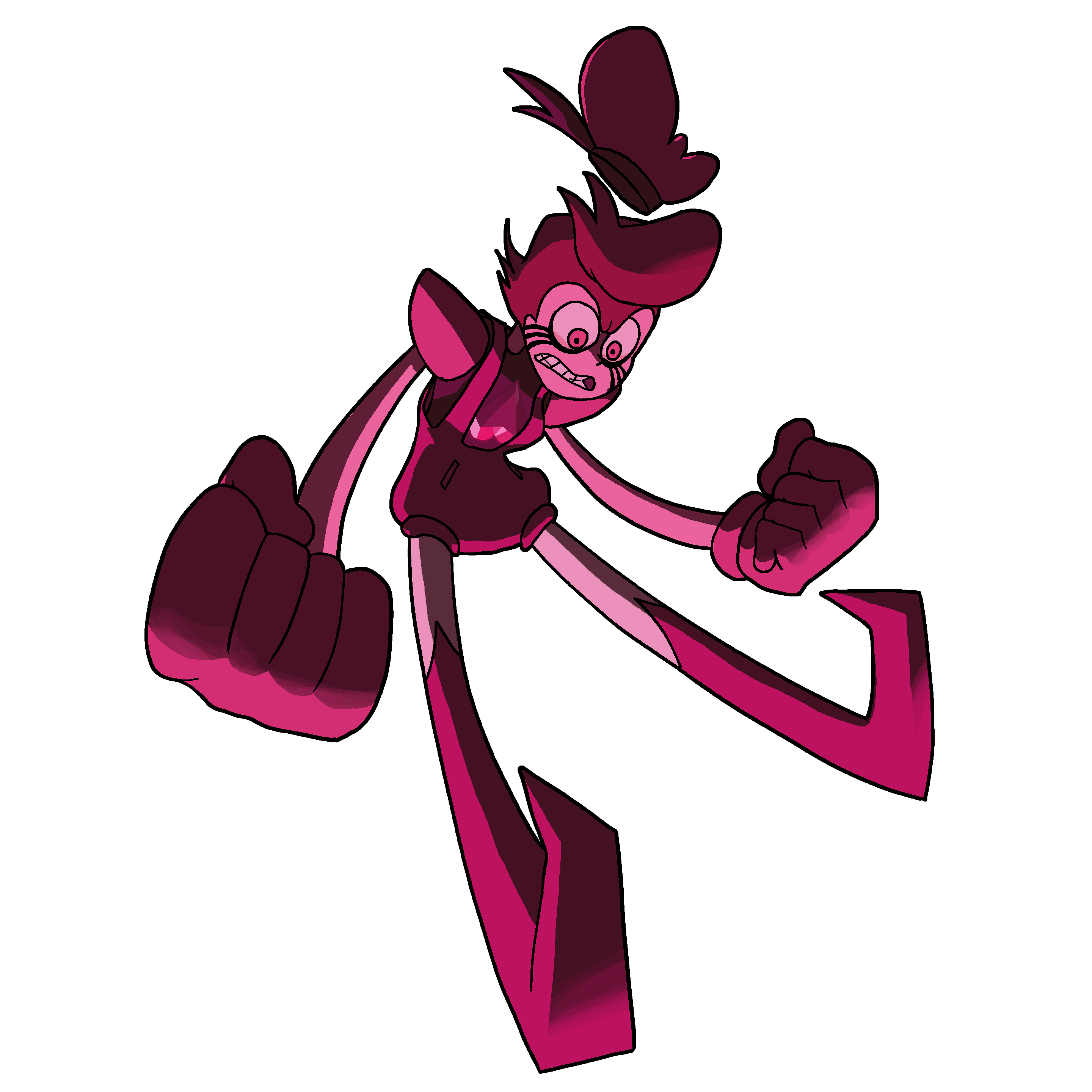 Spinel Steven Universe Transparent Png (white, purple, maroon, black)