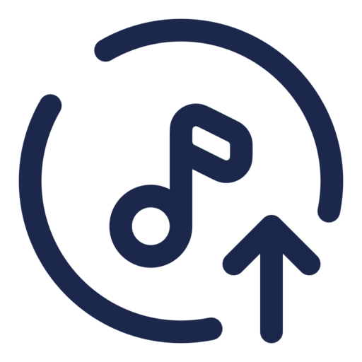 Upload Track Free Png Icon Download (navy, black)