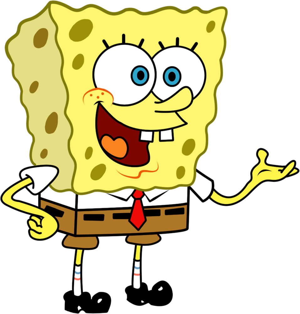 Spongebob Download Png Image (white, chocolate, black, pink, silver)