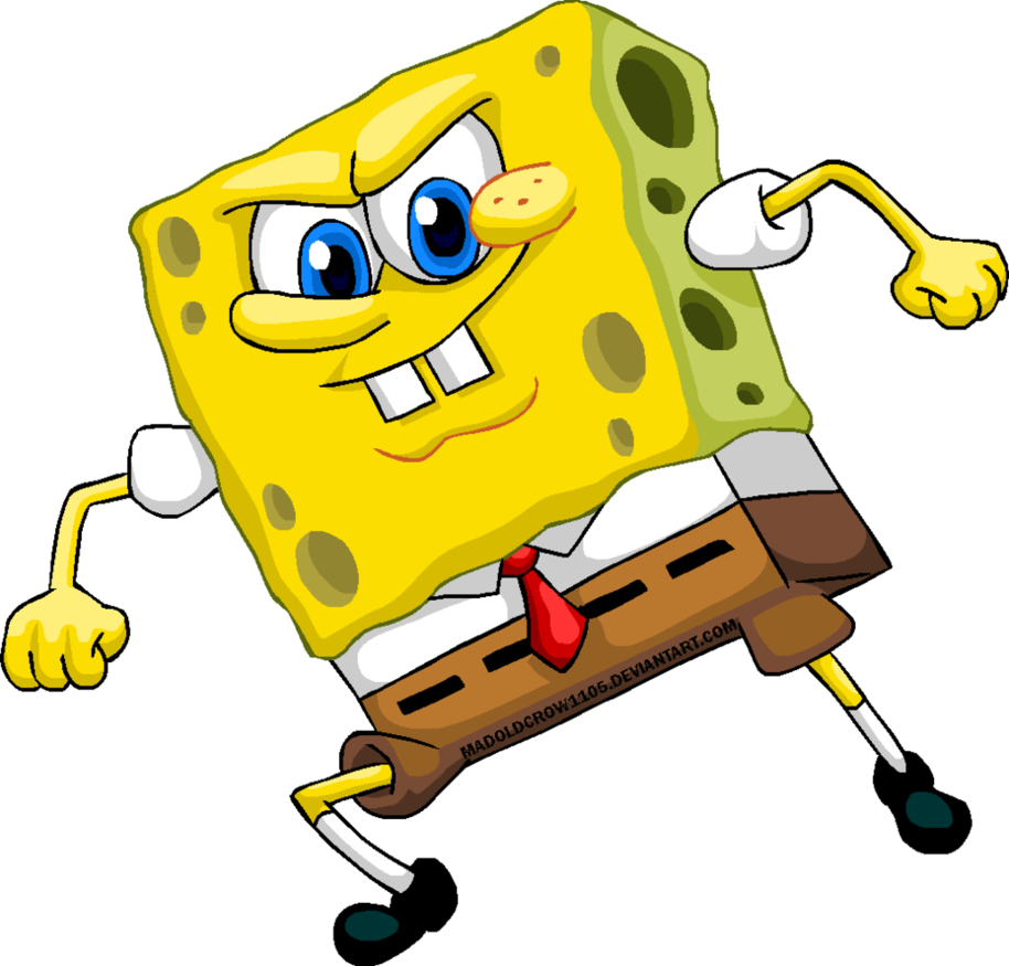 Spongebob Png File (gold, white, chocolate, black, olive)