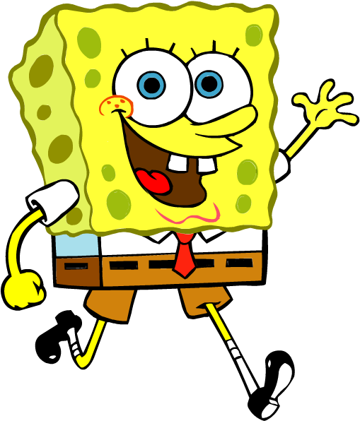 Spongebob Png Isolated Photo (white, chocolate, maroon, black, yellow)