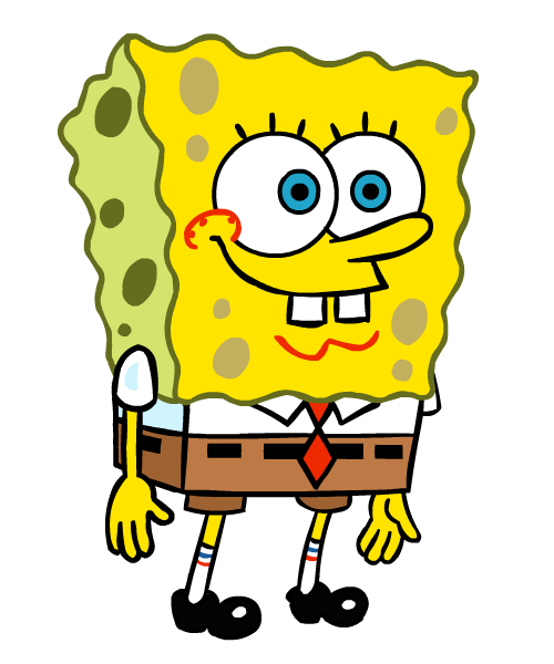 Spongebob Png Pic (gold, silver, black, white)