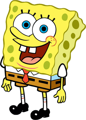 Spongebob Png (yellow, silver, black, white)