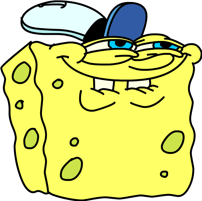 Spongebob Background Png (gold, white, teal, black, yellow)