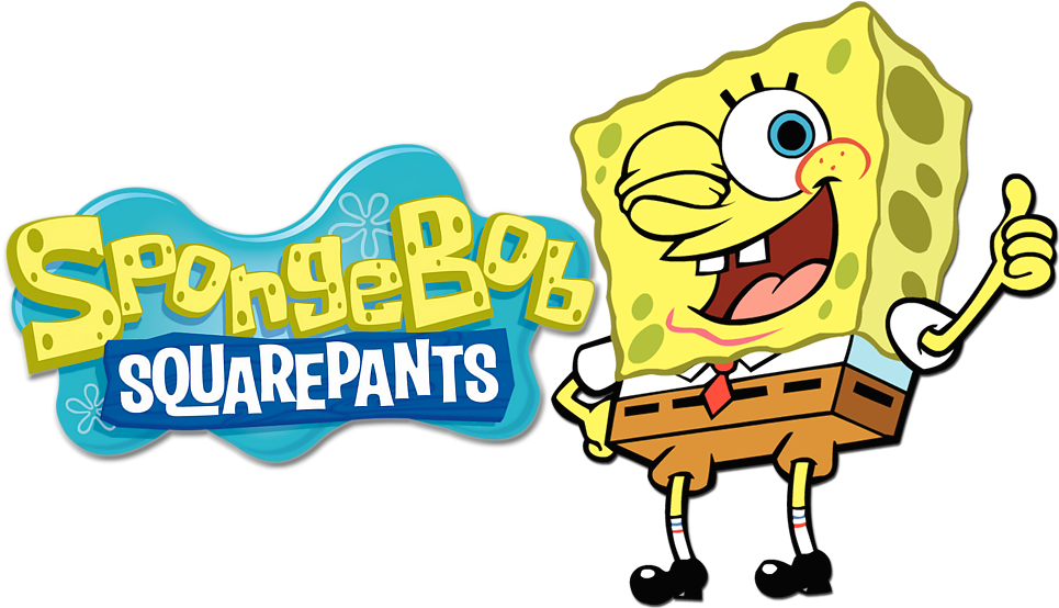 Spongebob Squarepants Nickelodeon Png Image (black, white, yellow)