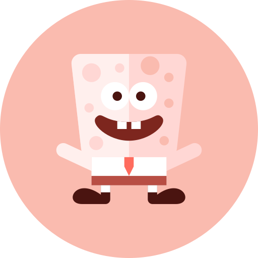 Spongebob Free Png Icon Download (beige, white, black, pink)