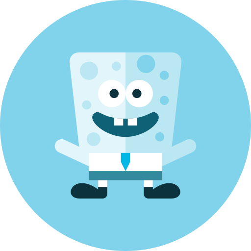 Spongebob Free Transparent Png Icon Download (silver, mint, white, black, lavender)