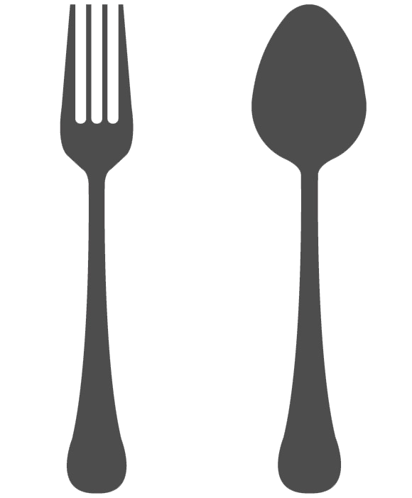 Spoon And Fork Transparent Background (white, indigo, gray)