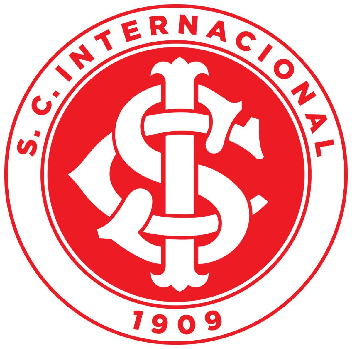 Sport Club Internacional Png File (white, black, red)