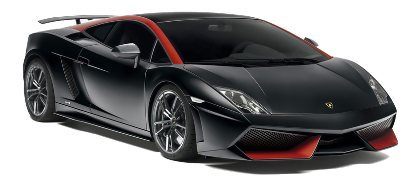 Sports Lamborghini Aventador Png File (black)