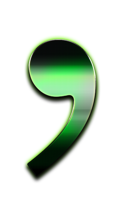 Apostrophe Transparent Background (lime, black)