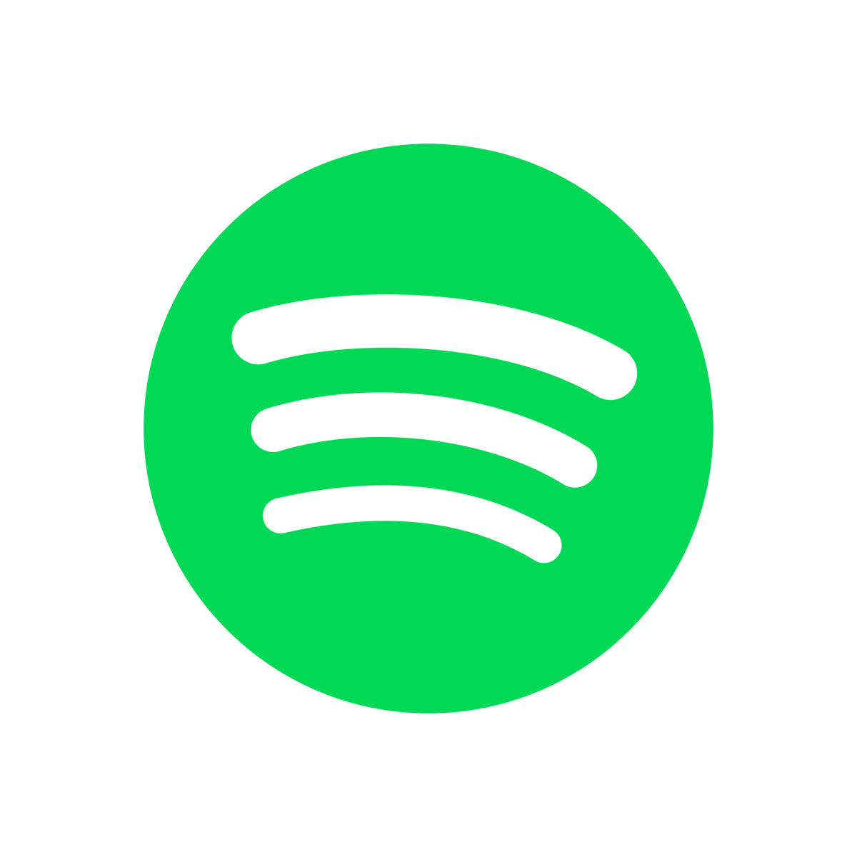 Spotify Logo (mint, lime, white)