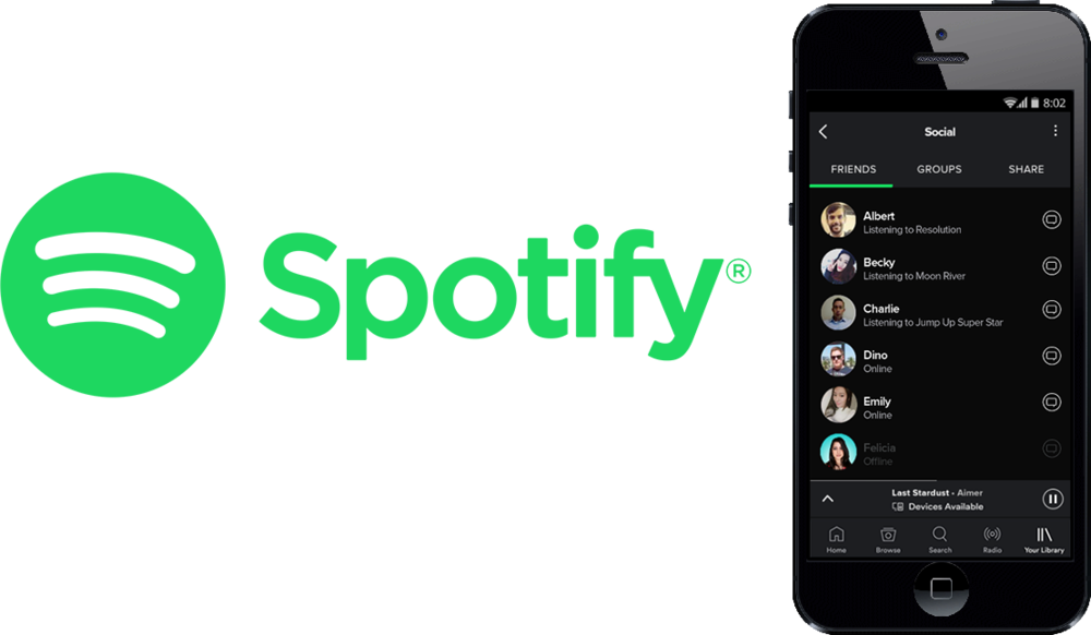 Spotify Png Free Download (black, teal)