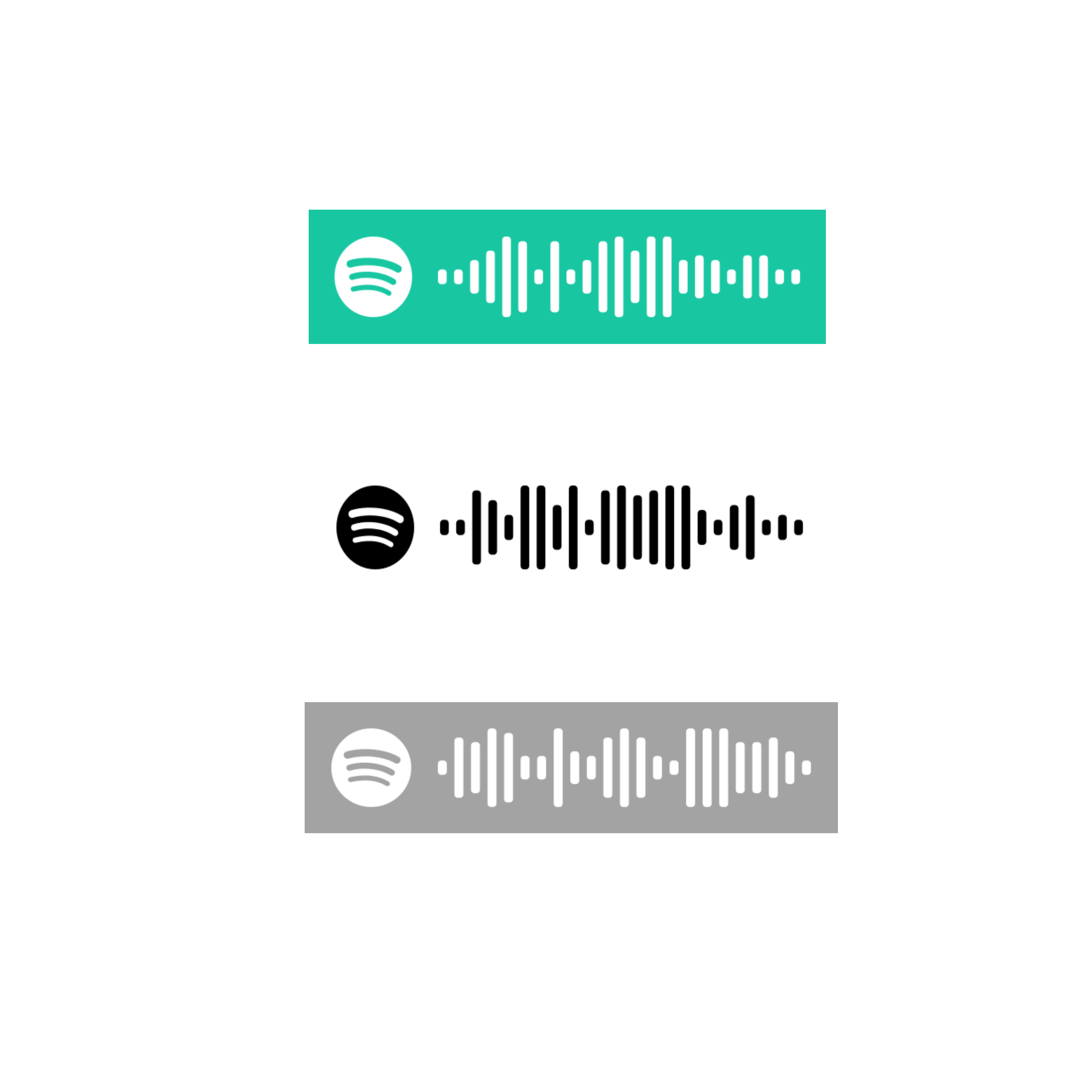 Spotify Png Image File (teal, gray, white, black, silver)