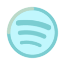 Spotify Icon Free Transparent Png Icon Download (silver, lavender, white)