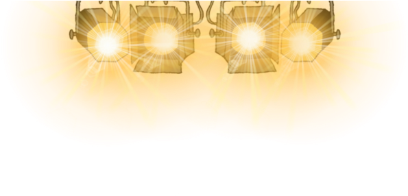 Spotlight Png Image (orange, black)