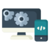 App Development Computer Mobile Settings Cogwheel Icon Free Png Icon Download (silver, indigo, beige, black, teal)