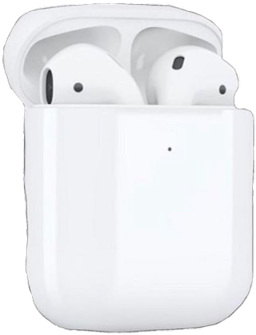 Apple Airpods Png File (white, lavender, black)