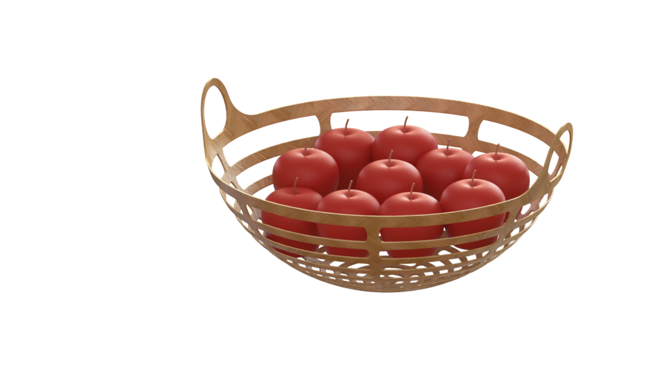 Apple Basket Png Transparent Picture (white, black)