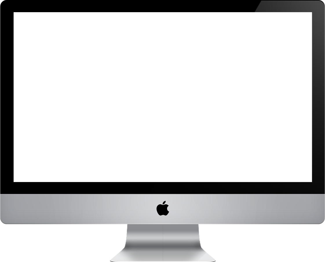 Apple Mac Computer Screen Png (indigo, white, silver, black, gray)