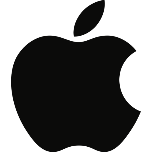 Apple Color Free Transparent Png Icon Download (black)