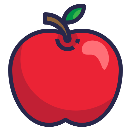 Apple Food Fruit Icon Free Transparent Png Icon Download (salmon, indigo, red, black, chocolate)