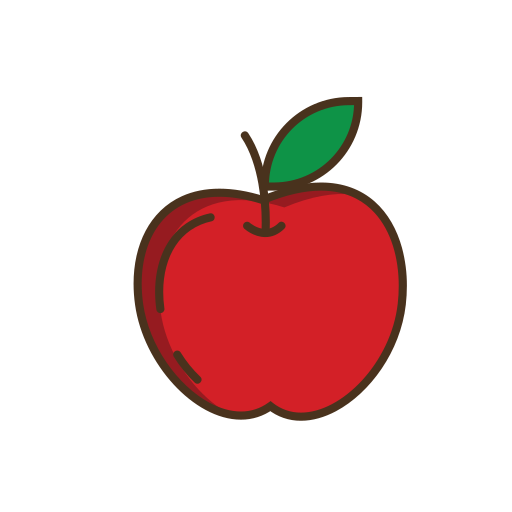 Apple Free Png Icon Download (red, maroon, black, teal)