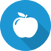 Apple Fruit Food Icon Free Nobackground Png Icon Download (teal, black, white)