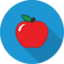 Apple Fruit Food Icon Free Png Icon Download Path (teal, red, black)