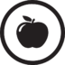 Apple Fruit Food Icon Free Transparent Png Icon Download Path (black)