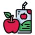 Apple Juice Drink Fruit Icon Free Nobackground Png Icon Download (red, gray, lavender, black)