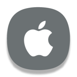 Apple Socialnetwork Free Transparent Png Icon Download Path (gray, black, white)