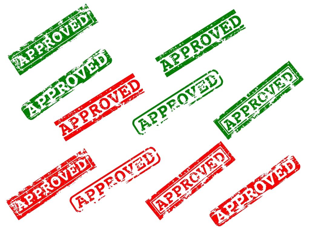 Approved Stamp Png Picture (white)