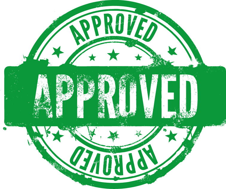 Approved Stamp Transparent (green, white)