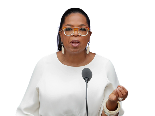 Oprah Winfrey Png Clipart (white, lavender, black)