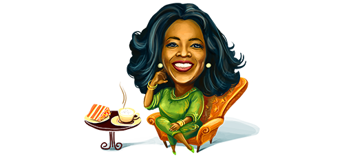 Oprah Winfrey Png File (chocolate, silver, black, teal, white)