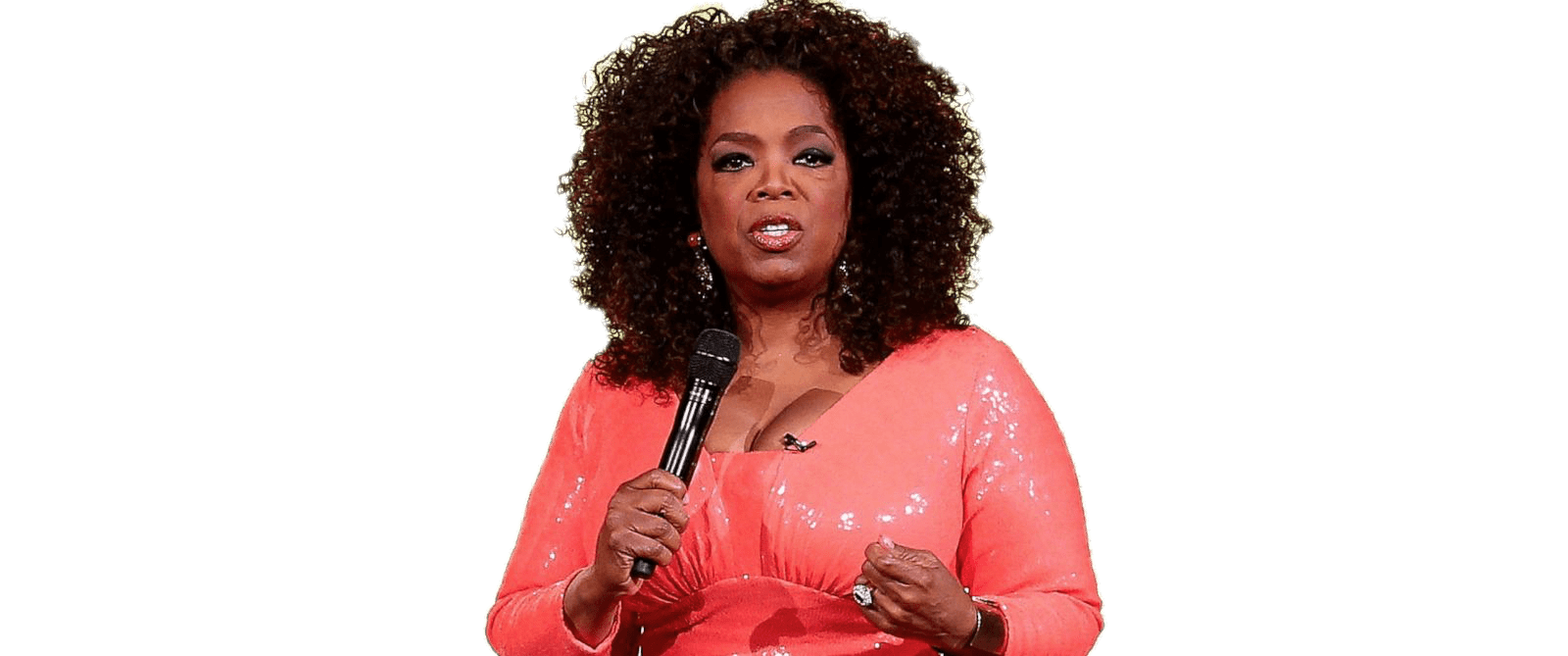 Oprah Winfrey Png Isolated File (gray, black, salmon)