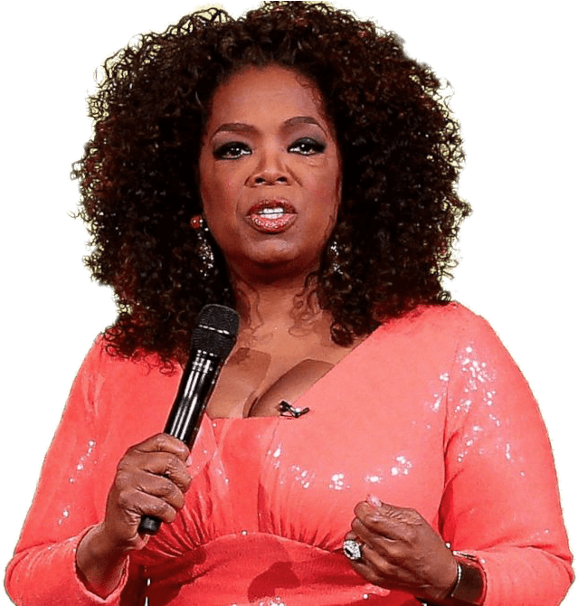 Oprah Winfrey Png Transparent (black, salmon)