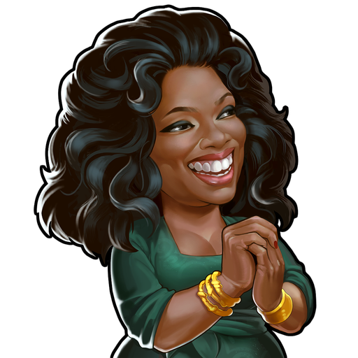 Oprah Winfrey Transparent Png (black)