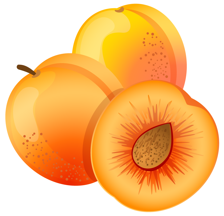 Apricot Fruit Png Transparent (white, salmon, black)