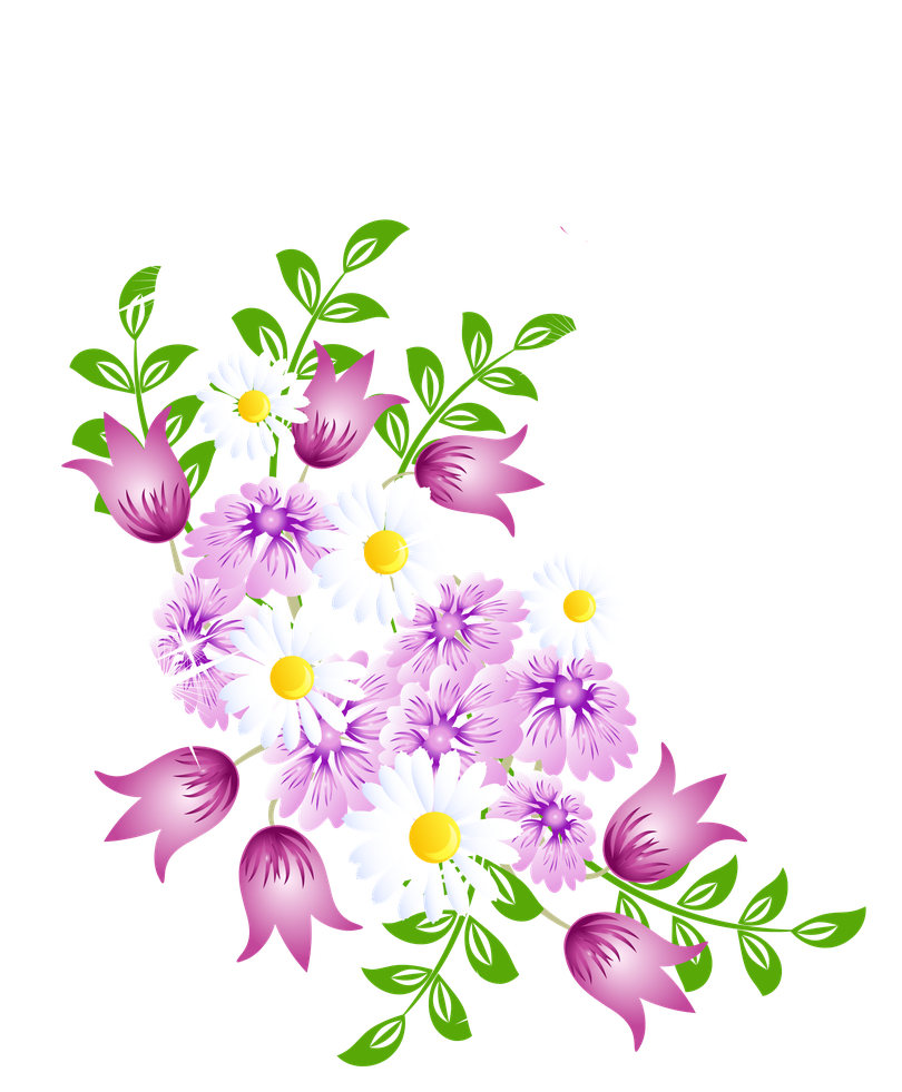 Spring Flowers Png Transparent Hd Photo (white, gray, black)