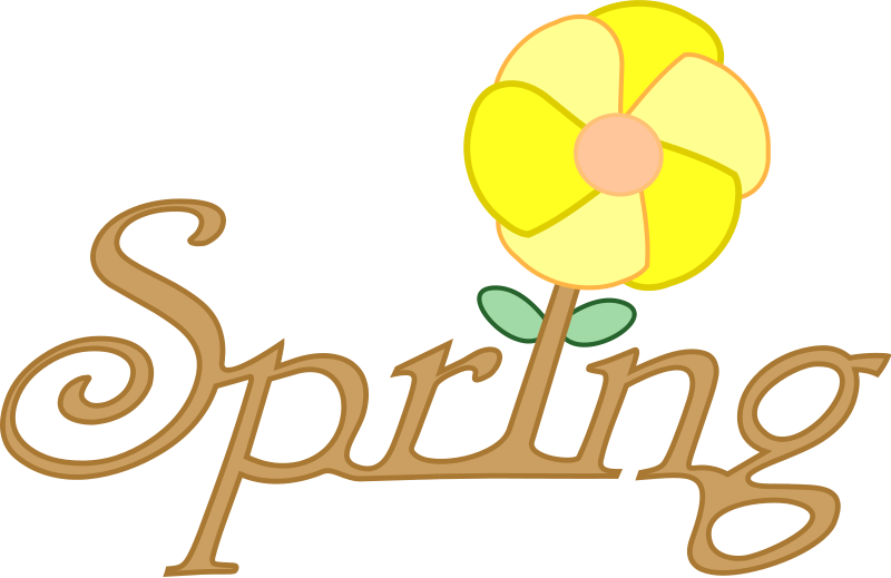 Spring Flowers Png Transparent (pink, yellow, beige, black)