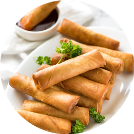 Spring Rolls Png Transparent Image (white, black)