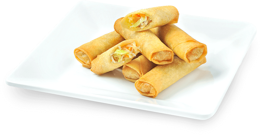 Spring Rolls Transparent Png (white, black)