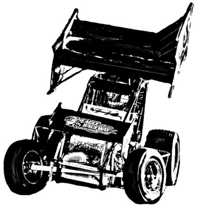 Sprint Car Racing Png Image (black)