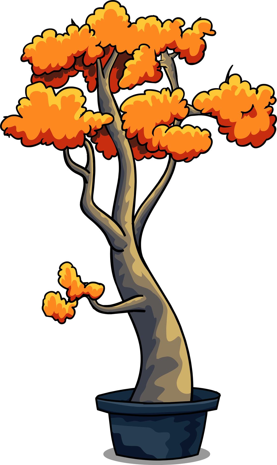 Sprout Png Pic (orange, indigo, black)