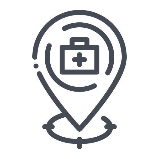 Gps Location Pharmacy Hospital Medical Destination Marker Navigation Map Pointer Icon Free Nobackground Png Icon Download (gray, black, indigo)